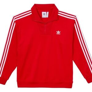 adidas Adicolor Funnel Neck TT JN5444 Red-White Men's Track Jacket Medium